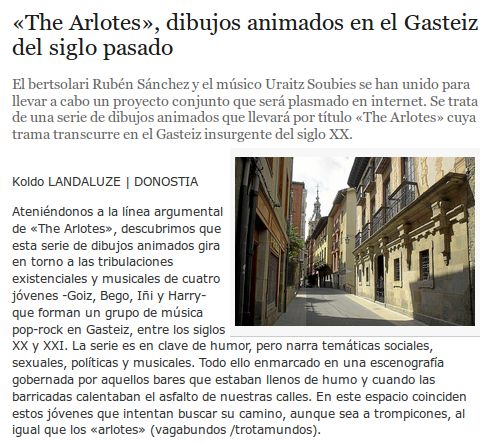 Breaking news: The Arlotes (GARA, Bizkaia Irraita, Suelta La Olla, NAIZ.info)